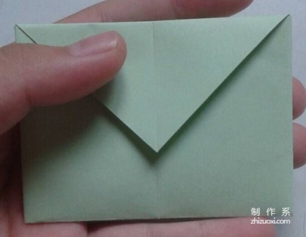 Simple envelope origami tutorial illustration - simple and practical small envelope