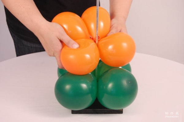 Handmade magic balloon balls, palm tree shape making tutorial