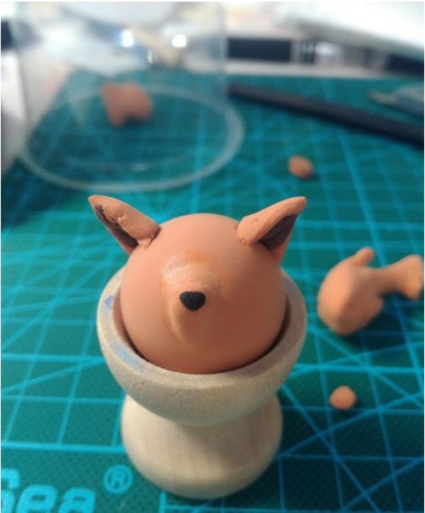 Tutorial on making Pokemon Vulpix with ultra-light clay, cute little fox