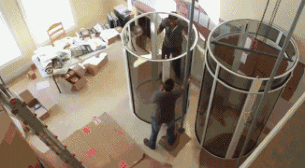 Home pneumatic drive elevator