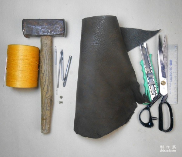 How to make a handmade leather retro small wallet