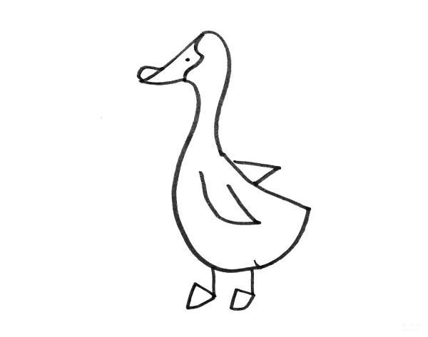 Learn to draw simple drawings with illustrated tutorials on how to draw a little duck