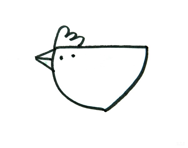 Learn to draw simple drawings, jumping chickens