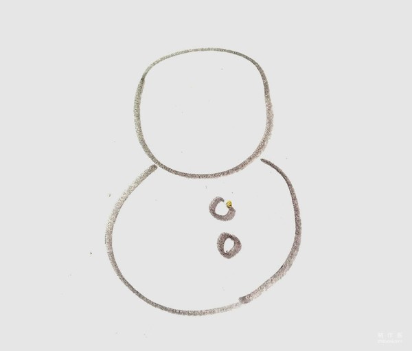 A collection of pictures of simple simple drawings for kindergarten children, a simple drawing method of a colorful snowman