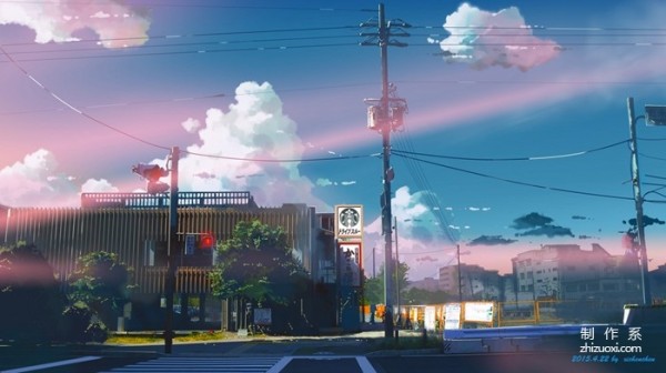 Super beautiful scene 2D illustration