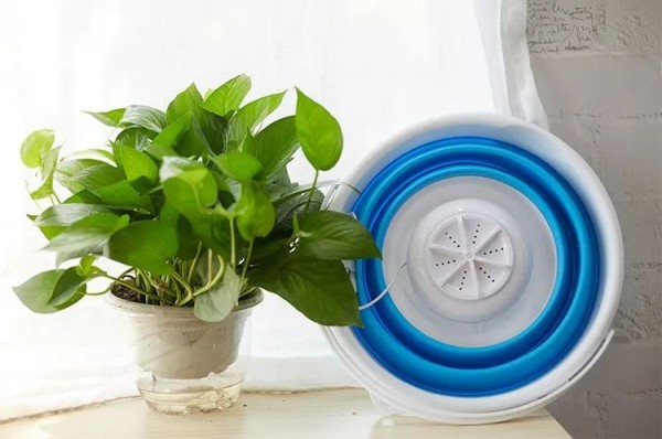 A must-have USB powered folding barrel ultrasonic washing machine for lazy people