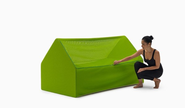 Folding air bed