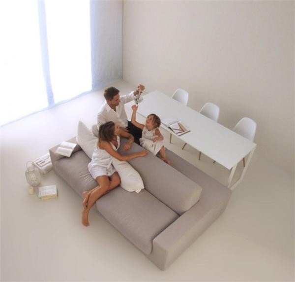 Simple two-sided sofa design