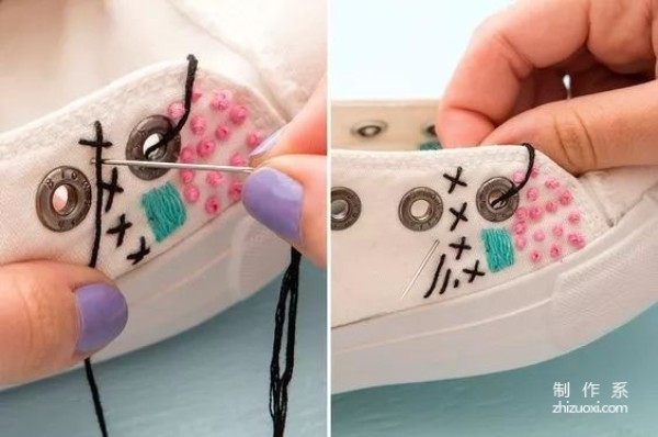 No matter how cheap or ordinary white shoes are, you can make them look beautiful with just one trick.