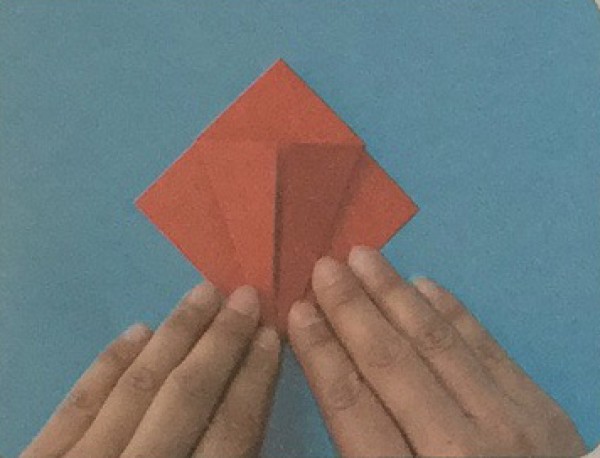 Illustration of simple origami fish for children