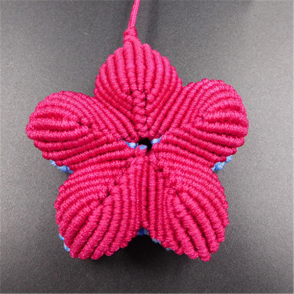 Hand-woven DIY diamond knot stars from space creative car pendant