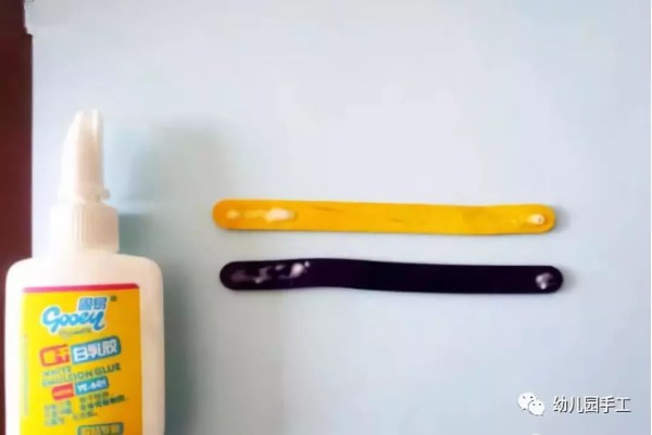 Illustrated tutorial for making popsicle sticks with little bees