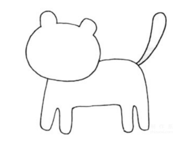 Learn to draw simple drawings, simple drawings of leopards