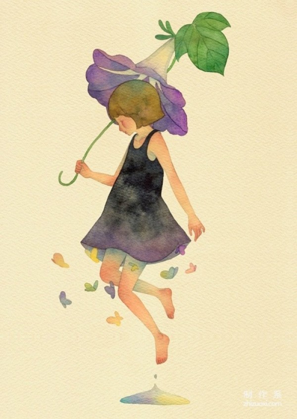 Fresh watercolor illustrations by Korean illustrator Lee Misook