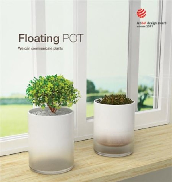 suspended flowerpot