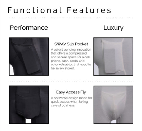 Mens underwear with self-adjustable temperature