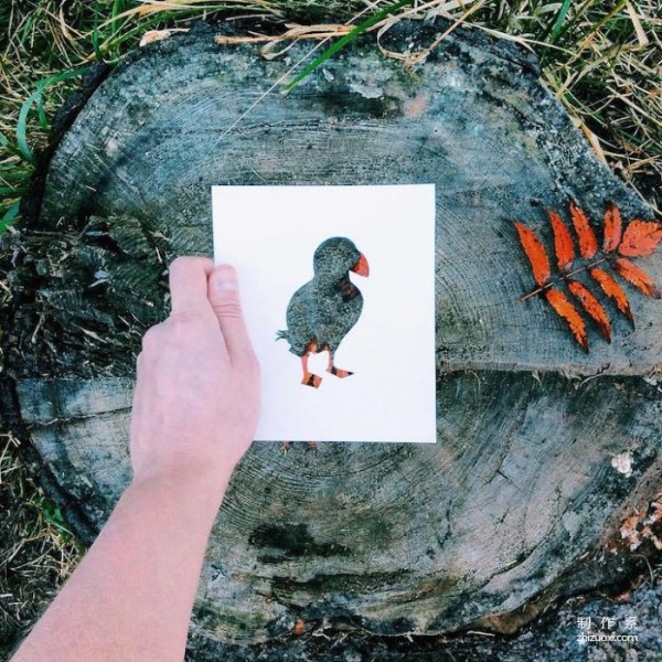 A simple silhouette captures the natural beauty of spring and autumn.