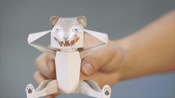 Fun origami that transforms with just a touch