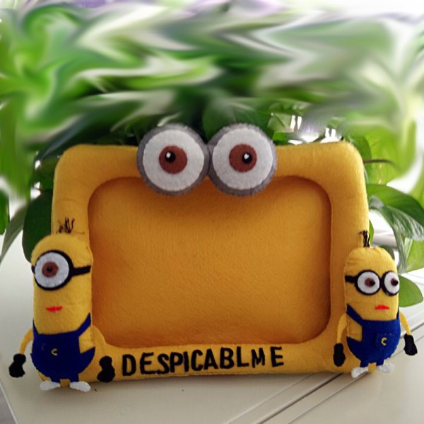 Appreciation of handmade non-woven DIY cute and cute minion photo frame