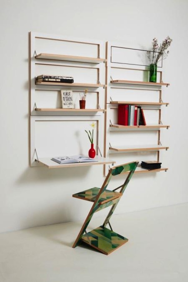 Folding storage rack