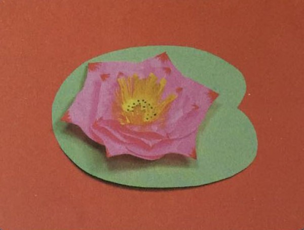 How to make lotus flowers from paper Creative crafts for children