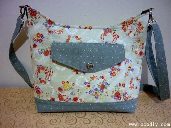 DIY creative handmade fabric cross-shoulder backpack