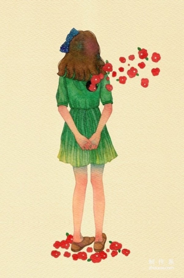 Fresh watercolor illustrations by Korean illustrator Lee Misook