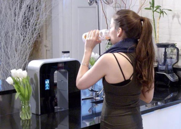 Turn your tap water into a drink with one click