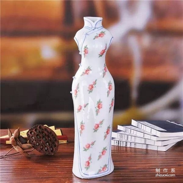 Creative Chinese style, when cheongsam meets blue and white porcelain