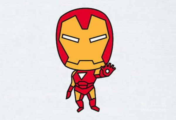 Learn to draw simple drawings, Iron Man simple drawings