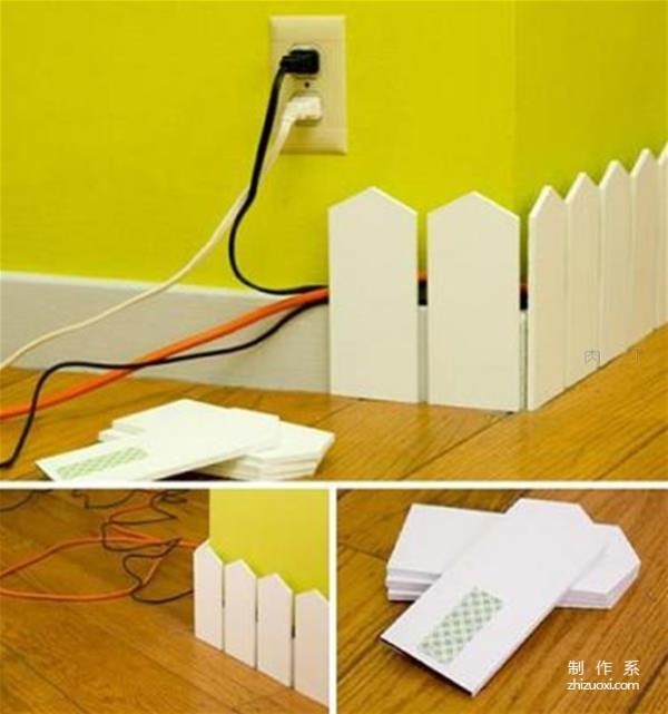 Creative wire storage is a solution to the messy wires at home