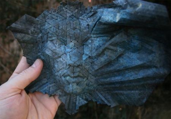 Realistic origami masks