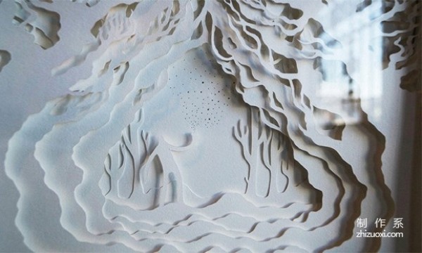 Fantasy paper sculpture art