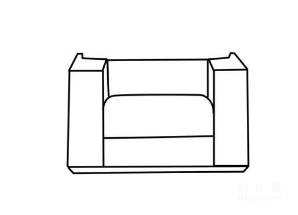 Learn to draw simple drawings, simple drawings of sofas