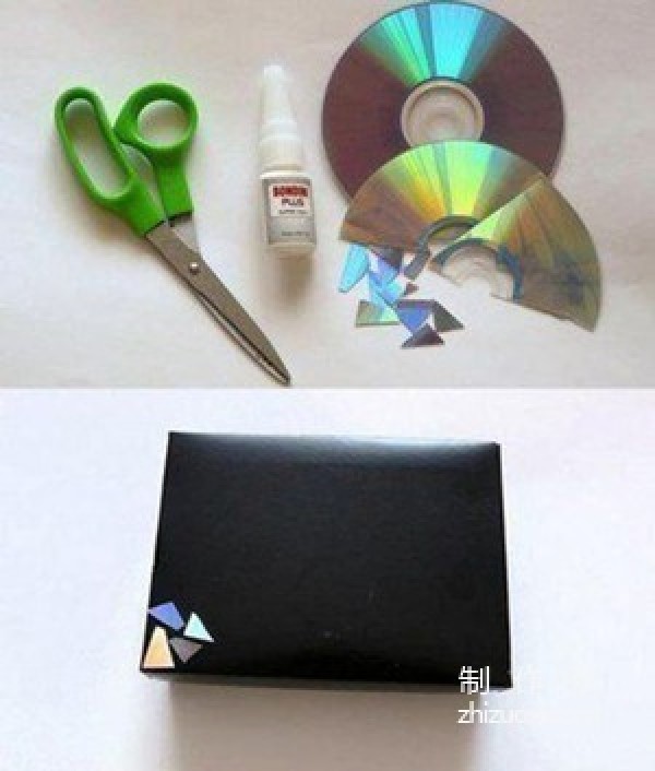 Recycling of used optical discs and discs, DIY creative decorative items