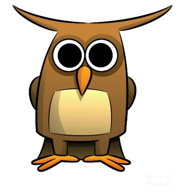 A collection of pictures of kindergarten childrens simple drawings, teach you step by step how to draw a colorful owl