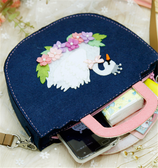 Appreciation of hand-sewn fabric DIY non-woven bag products