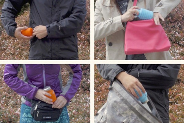 Stretchable and foldable eco-friendly water bottle que Bottle