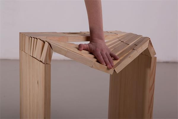 Soft and hard wooden stool