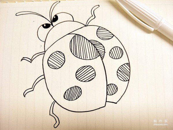 Learn to draw simple drawings, ladybugs