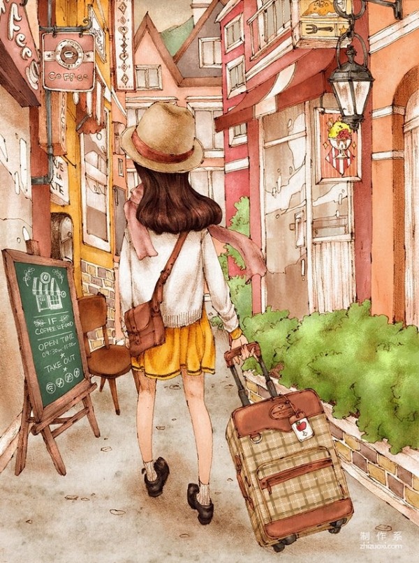 Fresh and friendly, life scene paintings by Korean illustrator Aeppol