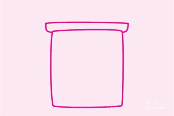 Learn to draw simple drawings, simple trash cans