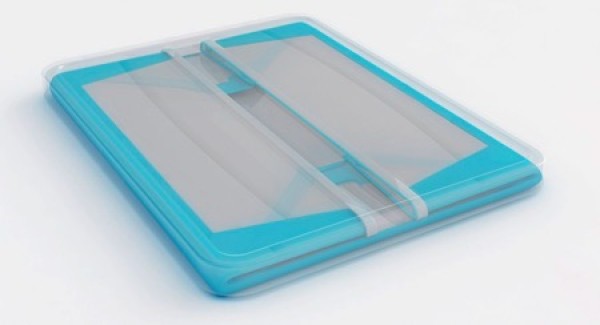 Folding plastic lunch box