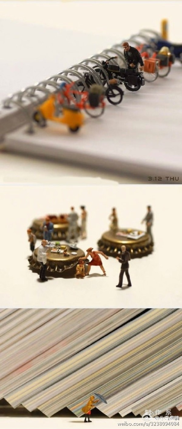 Japanese photographer Tatsuya Tanaka’s Lilliputian world is so imaginative