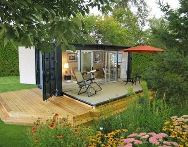 Pictures of container modified houses, DIY production of exquisite container houses