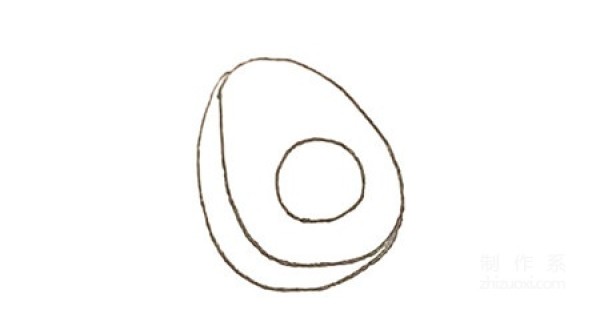 Learn to draw simple strokes, avocado simple strokes