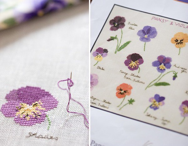 Bits and pieces in the creative handmade DIY embroidery garden