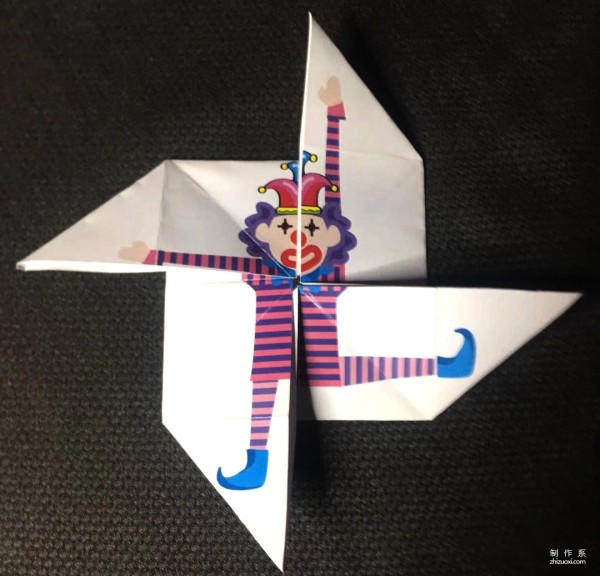 Fun origami toys for children, it’s fun to make an animated clown that can transform into a clown!