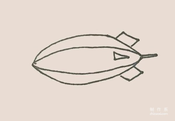 Learn to draw simple drawings, simple drawings of airships