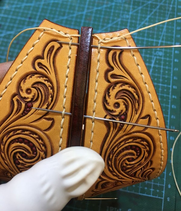 Leather carving lantern